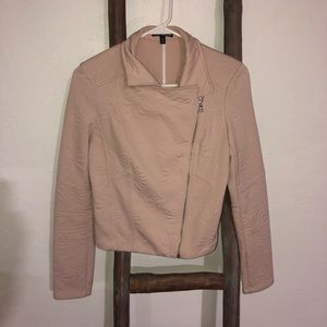 Express blush bomber jacket